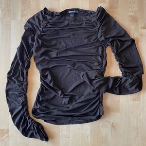Vintage DKNY Ruched Top